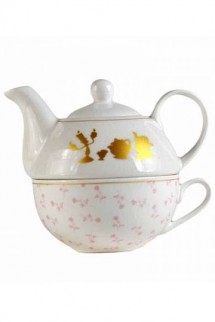 Disney - Beauty and the Beast Teapot & Mug Floral