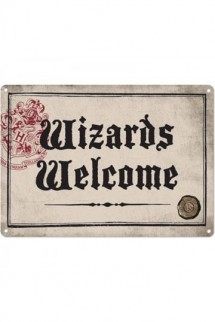 Harry Potter - Placa de Chapa Wizards Welcome