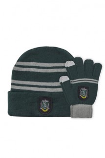 Harry Potter - Guantes y gorro Slytherin niños