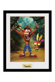 Crash Bandicoot - Framed Poster Aku Aku