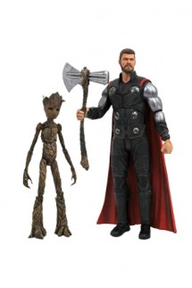 Vengadores Infinity War Marvel Select Figuras Thor & Groot