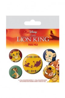 El Rey León - Pack 5 Chapas Hakuna Matata