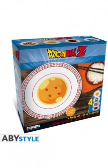 Dragon Ball Z Set of 4 Plates Emblems