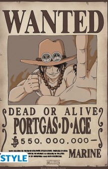 One Piece - Póster Wanted Ace