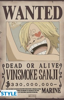 One Piece - Póster Wanted Sanji 