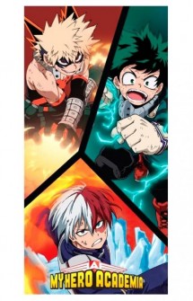 My Hero Academia Deku Bakugo Todoroki Beach Towel