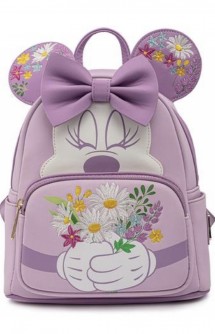 Loungefly -Disney:  Minnie Holding Flowers Mini Backpack