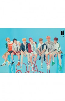 Poster BTS - Blue background group
