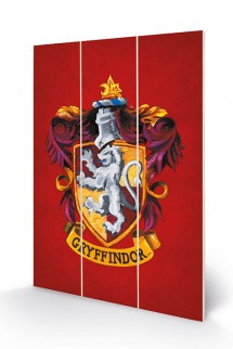 Harry Potter - Cuadro de madera (Gryffindor)