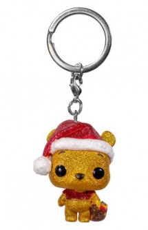 Pop! Keychain: Holiday Disney: Winnie the Pooh - Winnie the Pooh Glitter Diamond Collection