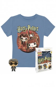 Camiseta Pocket Pop!  & Tee  Harry Potter Trio Set de Minifigura y Camiseta