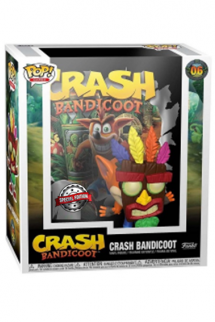 Pop! Game Cover:  Crash Bandicoot - Crash Bandicoot w/ Aku Mask Ex