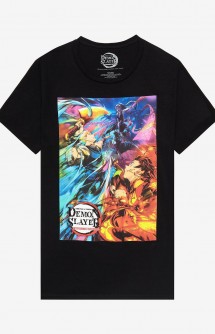 Demon Slayer: Kimetsu no Yaiba - Camiseta Niño Uzui & Tanjiro Battle