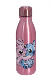Lilo & Stitch - Stitch & Angel Pink Metal Bottle