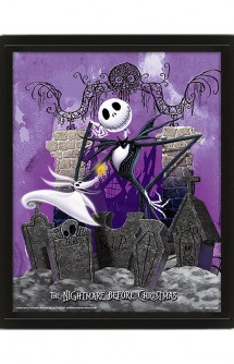 Pesadilla Antes de Navidad - Poster 3D Graveyard