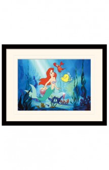 The Little Mermaid - Poster Enmarcado Ariel Flounder Sebastian