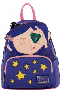 Loungefly - Coraline:  Laika Coraline Stars Mini Backpack