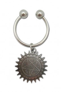 Black Butler- Pentagram Metal Keychain