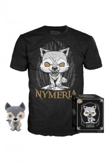 Camiseta Pop! Tees Set de Minifigura y Camiseta Nymeria (Game of Thrones)