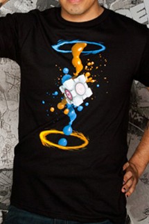 Camiseta - PORTAL 2 "Gel Splatter" Premium