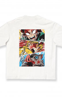 Demon Slayer - Camiseta Made in Japan Demon Slayer Characters White