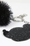 Disney Llavero Mickey Negro Pompom