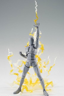 Efecto Relámpago Amarillo Para Soporte Tamashii Stage