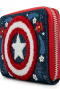 Loungefly -  Marvel - Cartera  Capitán América 80 Aniversario Escudo Floral 