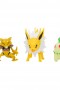 Pokemon - Pack 3 Figuras Battle Chikorita, Abra & Jolteon
