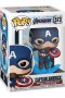 Pop! Marvel: Vengadores Endgame - Capitan America w/ Escudo Roto & Mjölnir