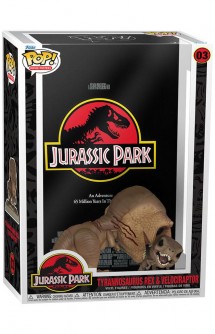Pop! Movie Poster: Jurassic Park - Tyrannosaurus Rex & Velociraptor