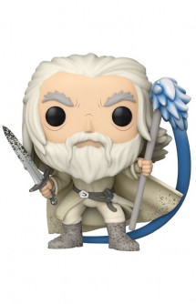 Pop! Movies: El Señor de los Anillos - Gandalf The White w/ Sword & Staff (GITD) Earth Day Ex